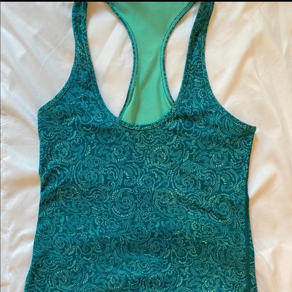 Lululemon blue tank top